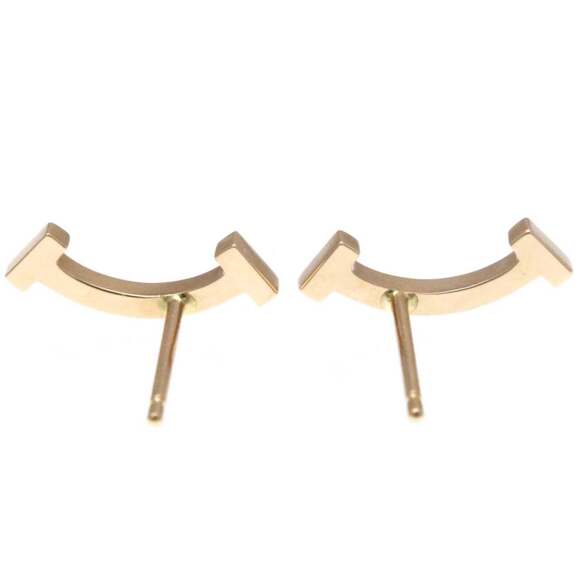 Tiffany Tiffany T Smile Earrings No Stone Pink Gold (18K) Stud Earrings Pink ...